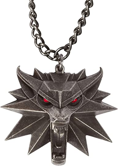Amazon.com: JINX The Witcher 3 Necklace with White Wolf Medallion + LED  Eyes : Clothing, Shoes & Jewelry